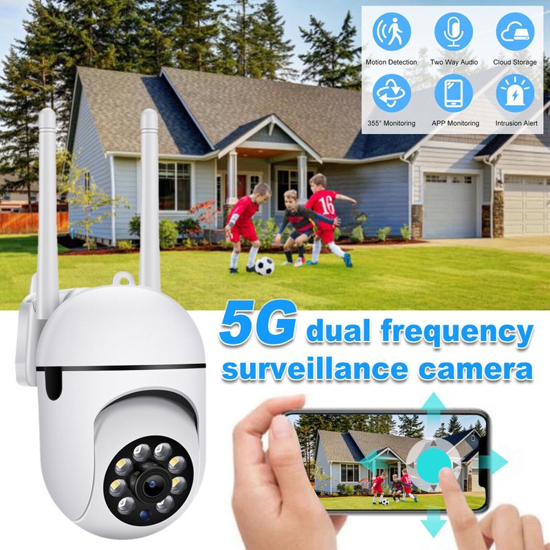 Camara De Seguridad WIFI Inalambrica 360° Para Casa Exterior HD 1080 Con Audio gallery