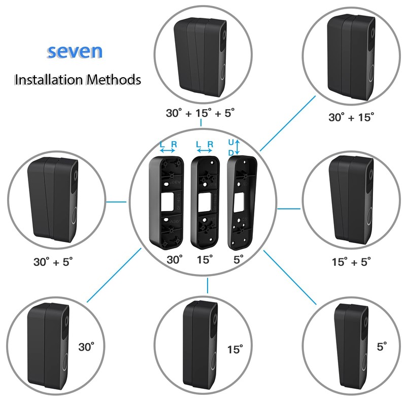 Adjustable Doorbell Angle Mount for Blink Video Doorbell 1st Gen and for REOL... gallery