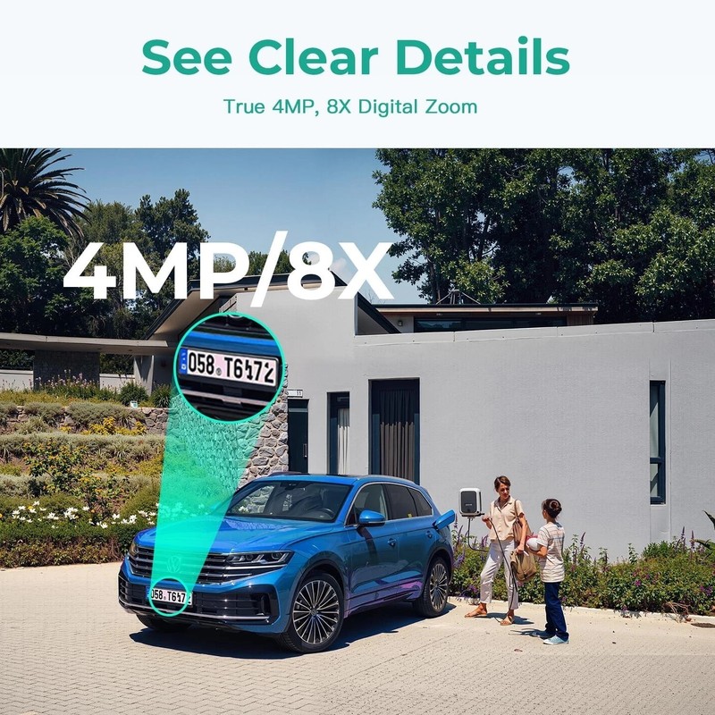 4MP Cameras for Home Security with Audio and Video, 2.4g/5g Cameras for House gallery