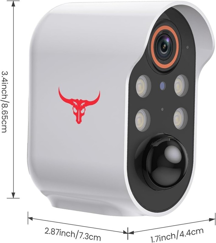 Wireless 1080p Security Camera with Night Vision, AI Detection, 2-Way Talk White gallery