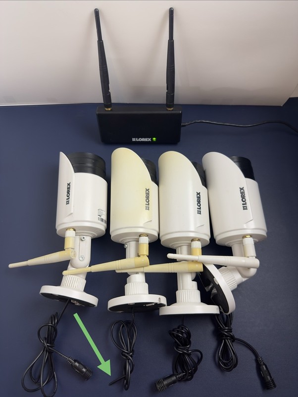 Lorex Cameras LWU3622 With Receiver ( No Power Supply) For Parts Only-Lot Of 5