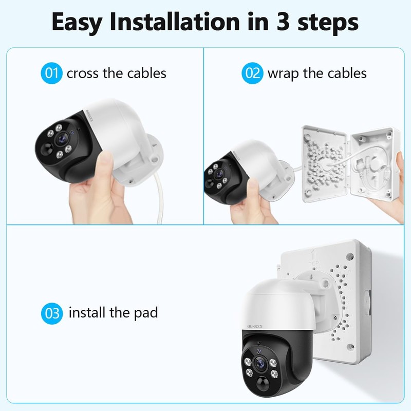(Universal PTZ Camera Junction Box) Security Camera Bracket Outdoor, Plastic ... gallery