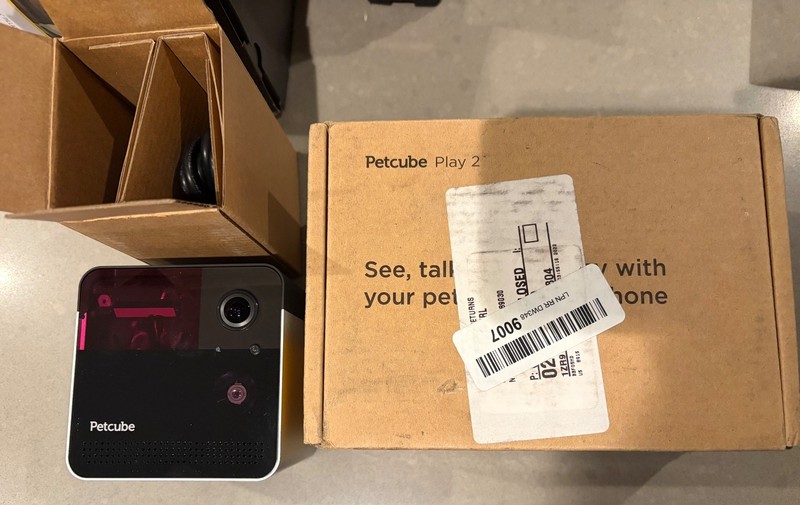As-is Petcube Play 2 Wi-Fi Pet Camera with Laser Toy for Cats & Dogs