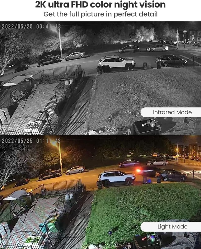 Advanced 2K Outdoor Security Camera: Color Night Vision, AI Motion Detection,... gallery