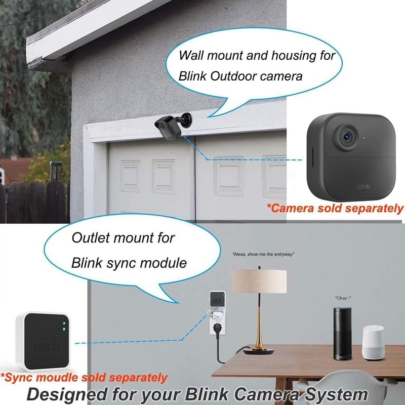 Weatherproof Camera Mount 4 Pack Adjustable Rotation for Outdoor Security Cam... gallery