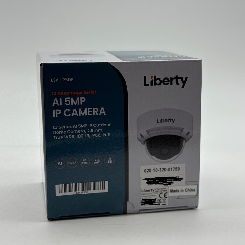 Liberty L3A-IP5DS AI 5MP IP Outdoor Dome Camera (NEW) gallery