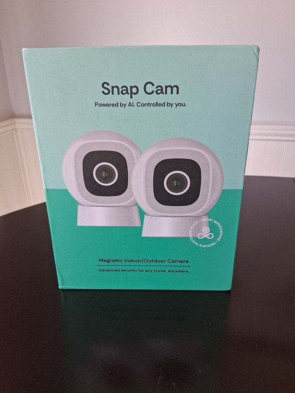 2 Pk Luna AI Wired Cameras for Home Security Outdoor/Indoor, 2K, Wi-Fi