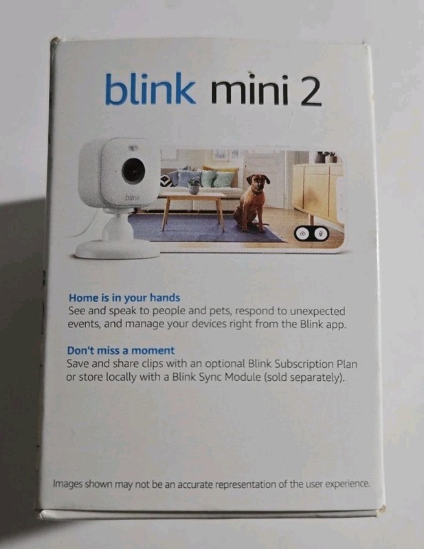 Blink Mini 2 1080p Security Camera with Built-in Mic - White gallery