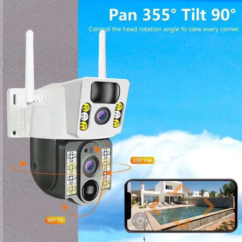 4G Solar Surveillance Cameras Wifi Wireless Outdoor Smart Home Security Monitor gallery