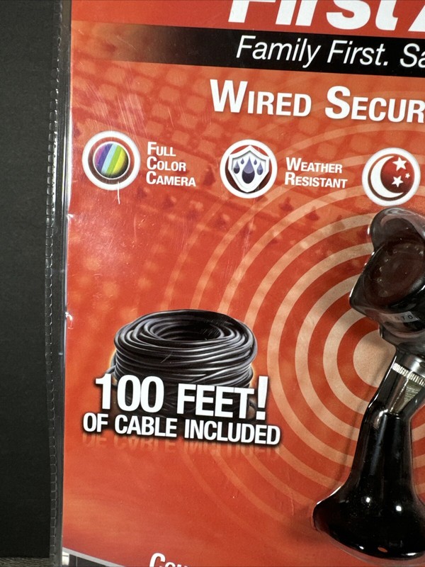 First Alert Full Color Day/Night Wired Camera Model P520 Brand New 100 ft Cable gallery