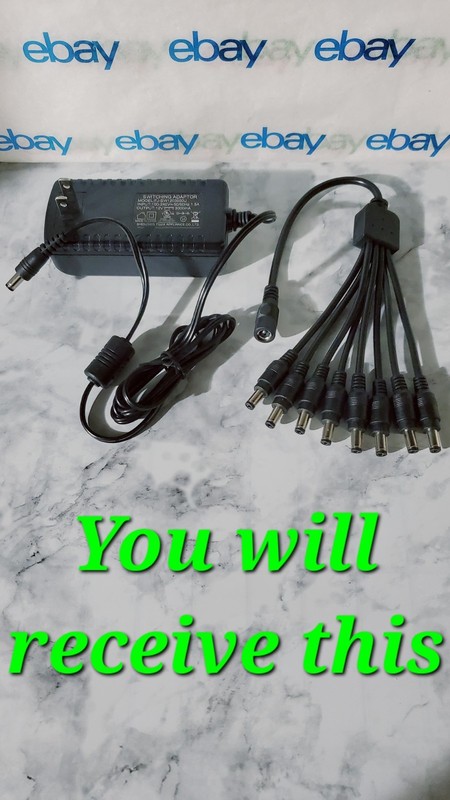 Original Switching Adapter & Splitter for Samsung SDC-9443BCN Security Camera HD gallery
