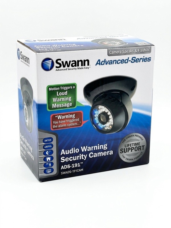 Swann Advanced Audio Warning Security Camera ADS-191 SWADS191CAM Motion AlarmNEW