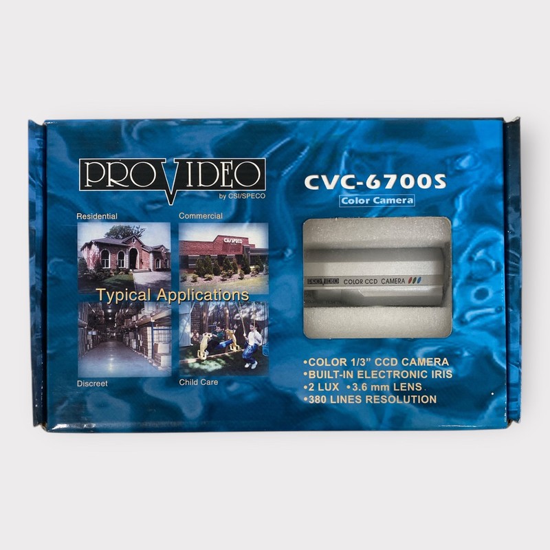 Speco Pro Video CVC-6700S 12VDC CCD Color Camera – Silver **New**