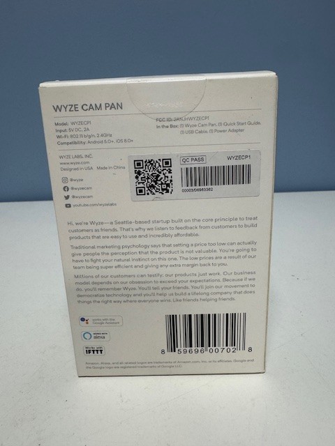 Wyze WYZECP1 Indoor WiFi Home Camera with Night Vision 1080p, Pan, Tilt, Zoom gallery
