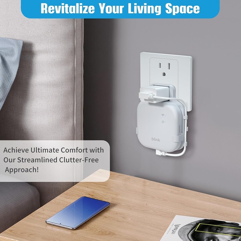 Compact Wall Mount for Blink Sync Module XR with Short Cable - Tidy Solution gallery