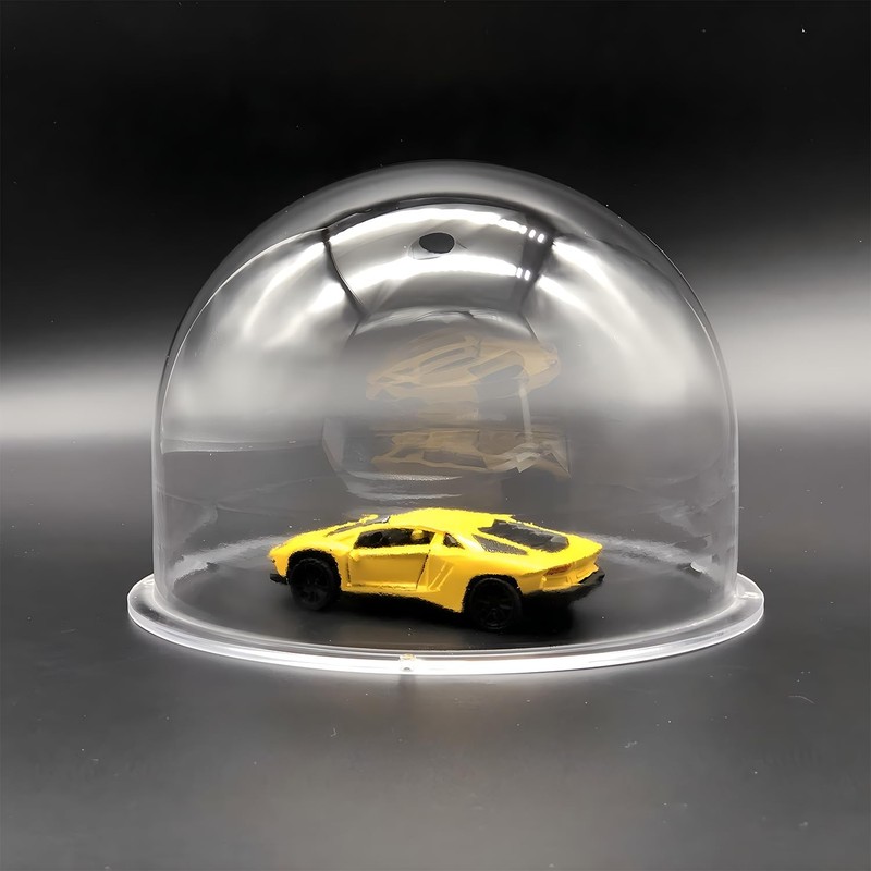 7" Clear Acrylic Dome Cover for CCTV Security Camera - 177mm x 130mm, Pre-drille gallery
