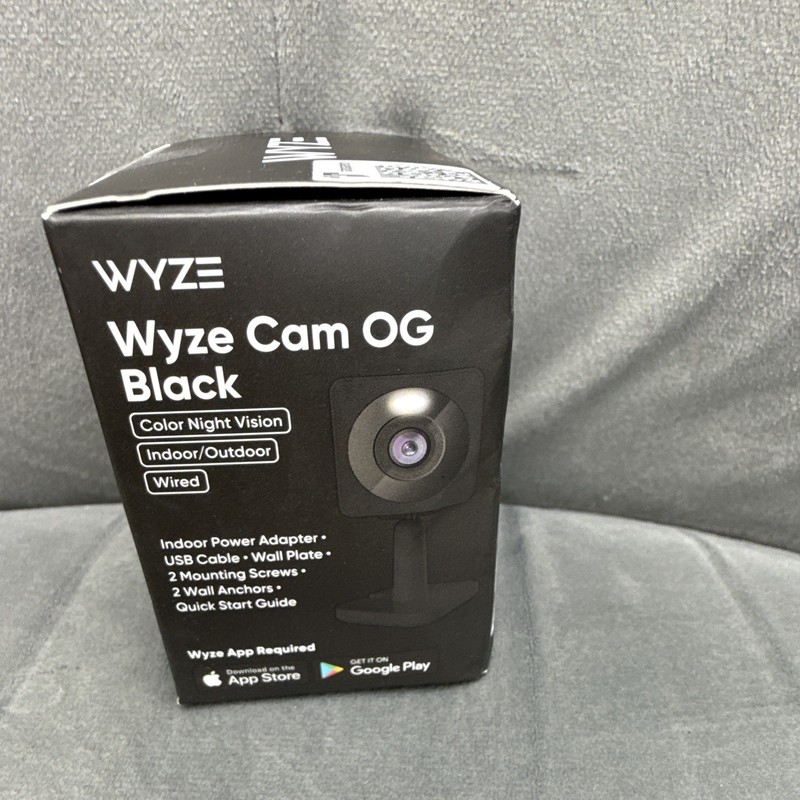Wyze Cam OG Black 1080p Wired Wi-Fi Indoor/Outdoor Color Night Vision Cam gallery