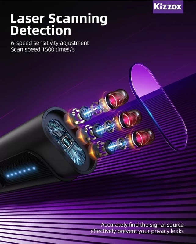 K16 Pro Anti Spy Hidden Camera Detector Magnetic RF IR Laser Scanner Bug Tracker gallery