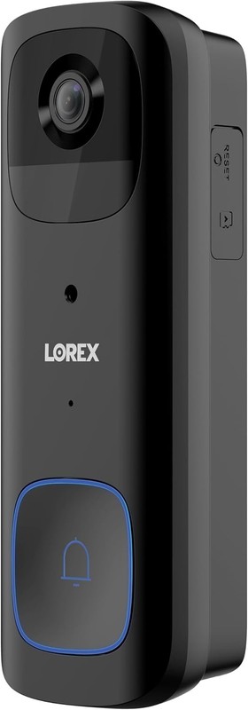 Lorex 2K Wireless Video Doorbell Black Battery Powered gallery