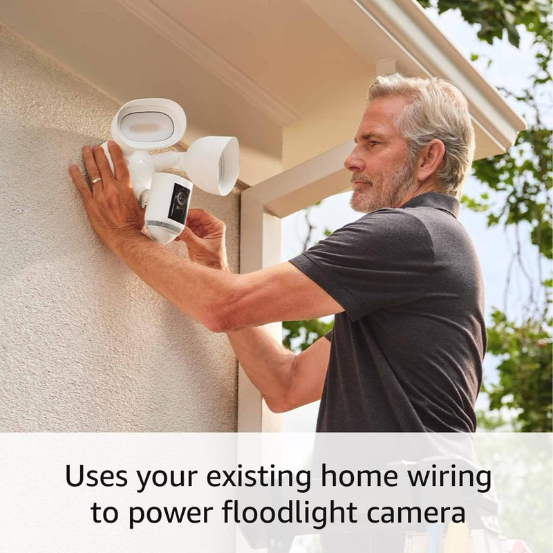 Floodlight Cam Wired Pro, Home or Business Security, Retinal 2K Video, Color Nig gallery