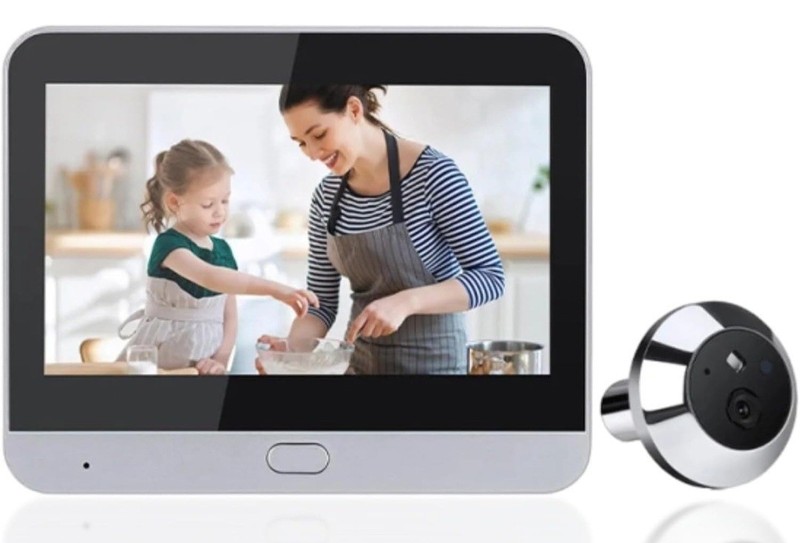 Digital Door Peephole, Digital LCD Security Camera 1080P with 4.3 inch Monitor,