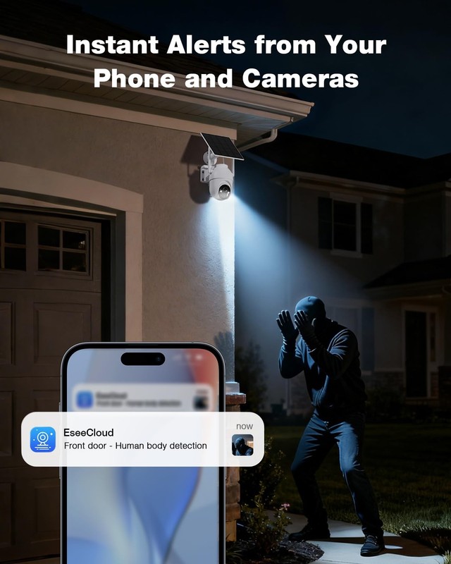 Solar Security Cameras Wireless Outdoor with Built-in Local Storage, No Subsc... gallery