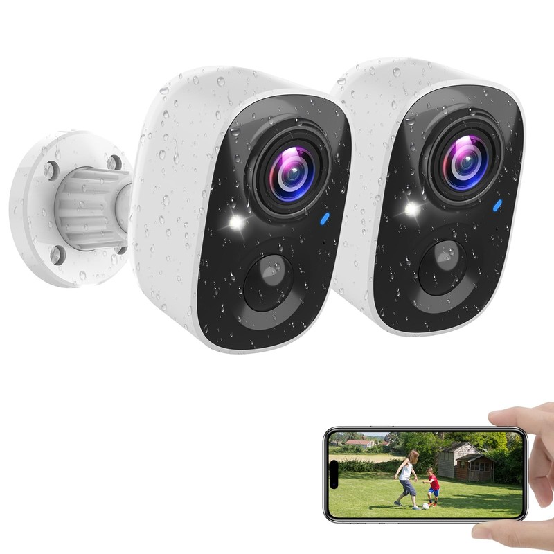 Vicohome Security Cameras Wireless Outdoor, 2K Battery Powered WiFi Cameras f…