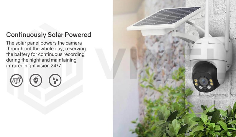 4G Real-Time 64GB Outdoor Flood Light Security Camera Solar Powered gallery