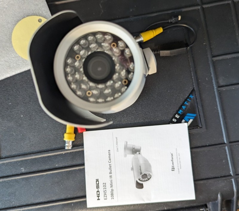 Everfocus Ezh5102 Mini IR Bullet Camera 1080p CCTV AS-IS For parts / Repair FS