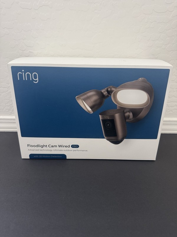 Ring Floodlight Cam Wired Pro HD Security Camera 3D Motion Detection WiFi