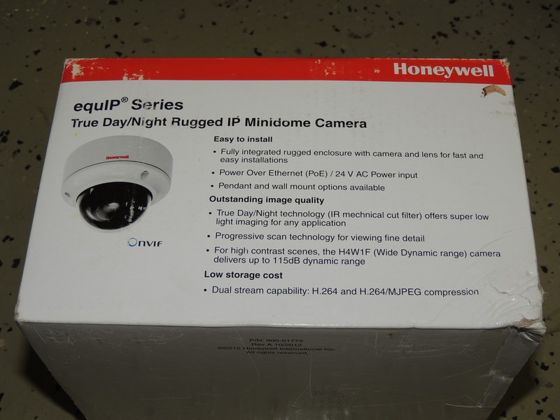 Honeywell Dome Security Camera equIP Day/ Night H4W1F1 720p 3.3-12mm