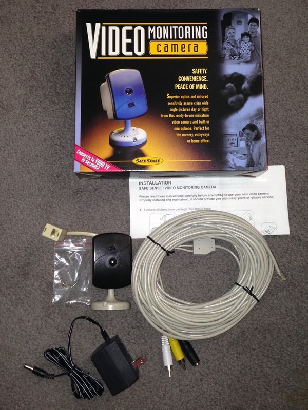 ‘SafeSense’ Miniature Video Monitoring Wide Angle Camera. New in Open Box.