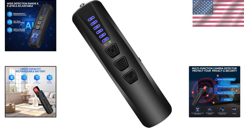 Wireless Hidden Camera Detector with RF & WiFi Scan for Ultimate Travel Security gallery