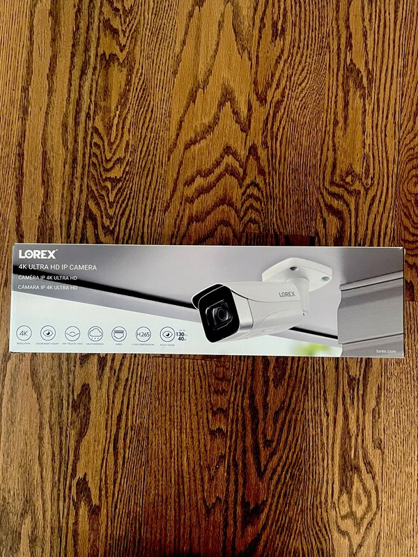 Lorex E841CA-E 4K Ultra HD IP Security Bullet Camera - White