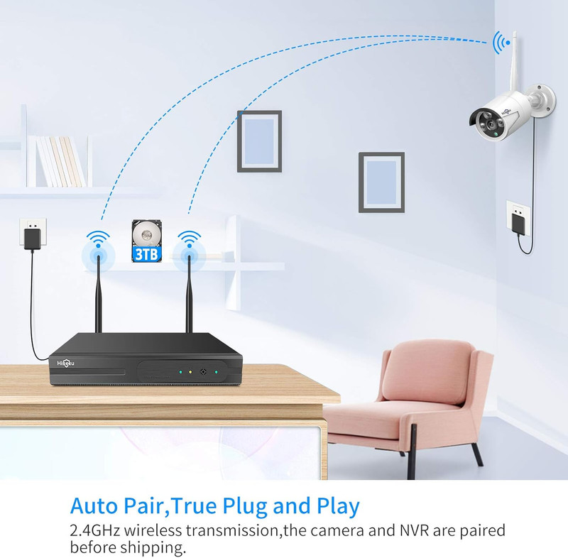 【16CH Expandable】 Home Security Camera System, 24/7 Recording, Wired Plug-In Pow gallery