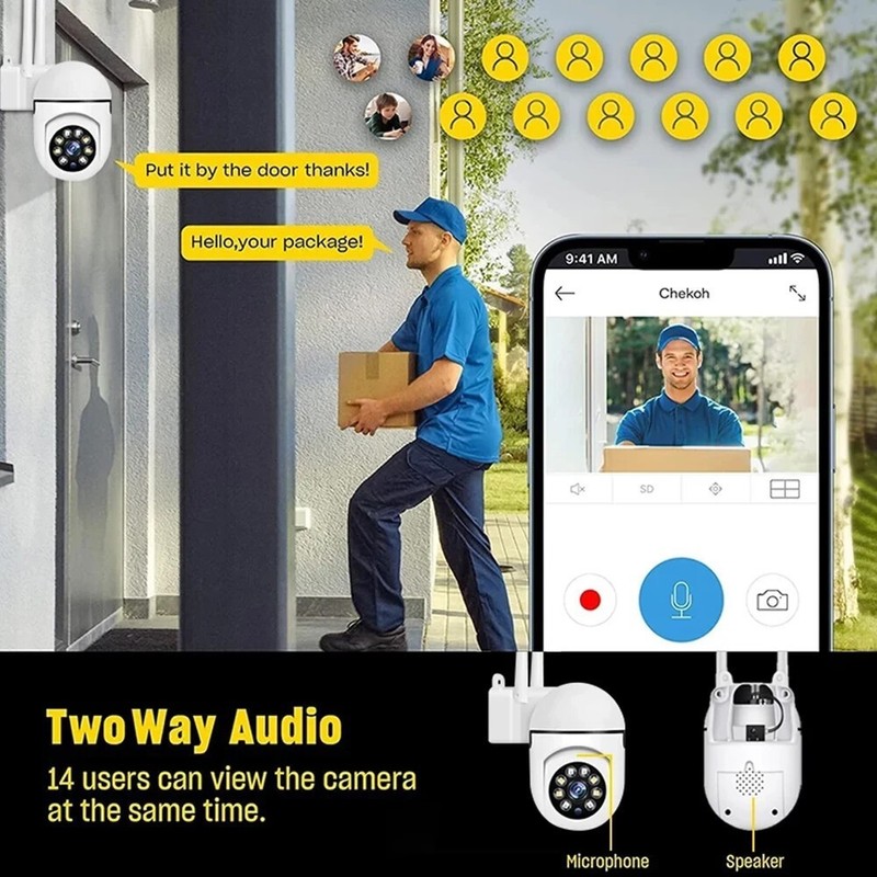 1080P HD Wireless Security Camera System Outdoor Home 5G Wifi Night Vision Cam gallery