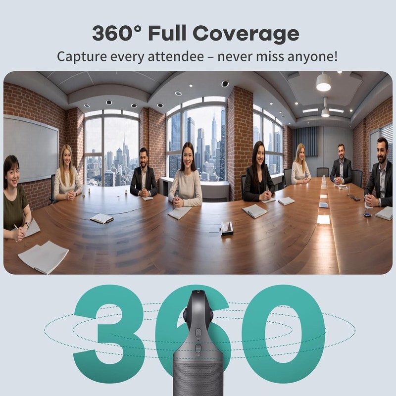 Kandao Meeting Pro 360° Conference Camera Mic Speaker 4K Dual Lens Android OS gallery