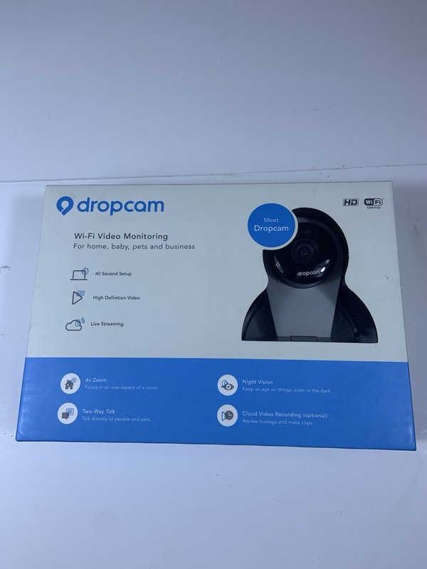 Dropcam Wi-Fi HD Surveillance Camera Night Vision Cloud Recording Two-Way Talk