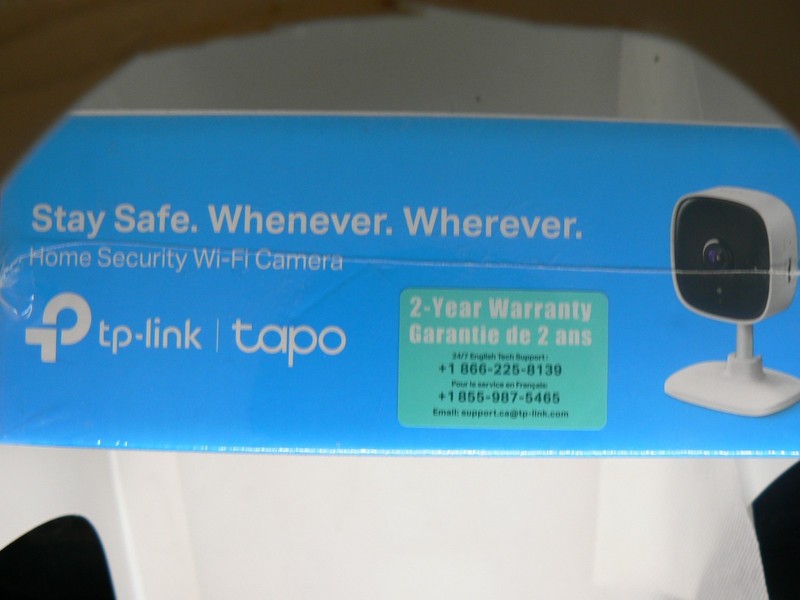 TP-Link Tapo C100 Home Security Wi-Fi Camera, Sealed gallery