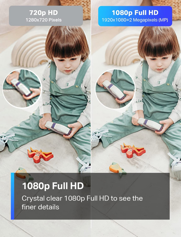Tp-Link Tapo 1080P Indoor Security Camera for Baby Monitor, Dog Camera W/Motion gallery