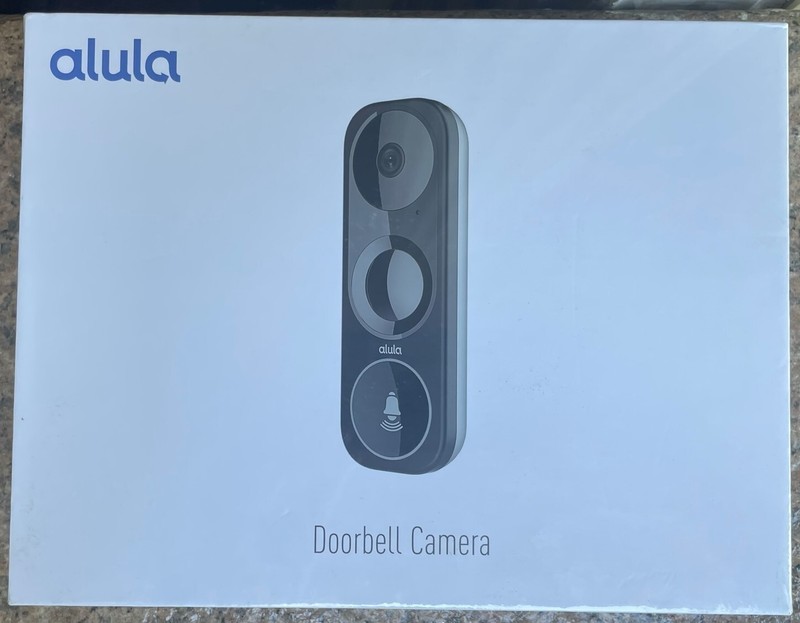ALULA WIFI VIDEO DOORBELL CAMERA 2K HD, PIR & 180 DEGREE FOV RE703 NIB