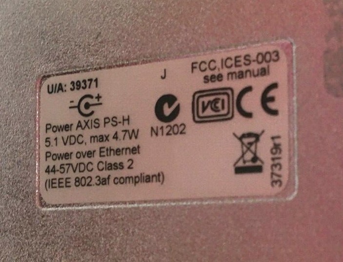Axis Security Camera Missing Dome Cover P3304, PS-H, 0352-001-02 Free Shipping gallery