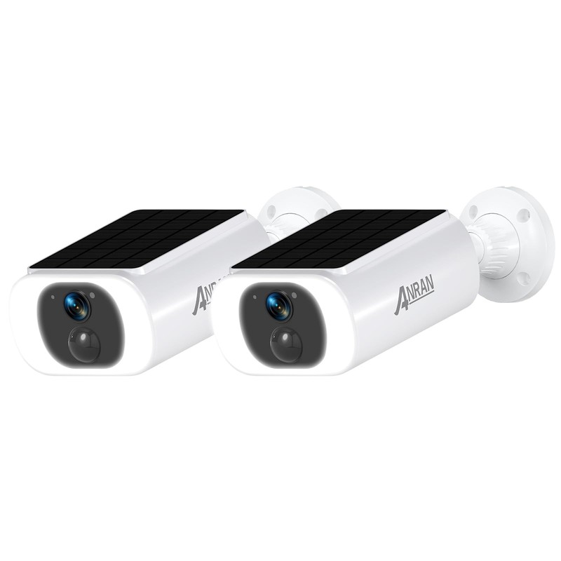 2K Solar Security Camera Wireless Outdoor, Forever Power with Built-in Solar …