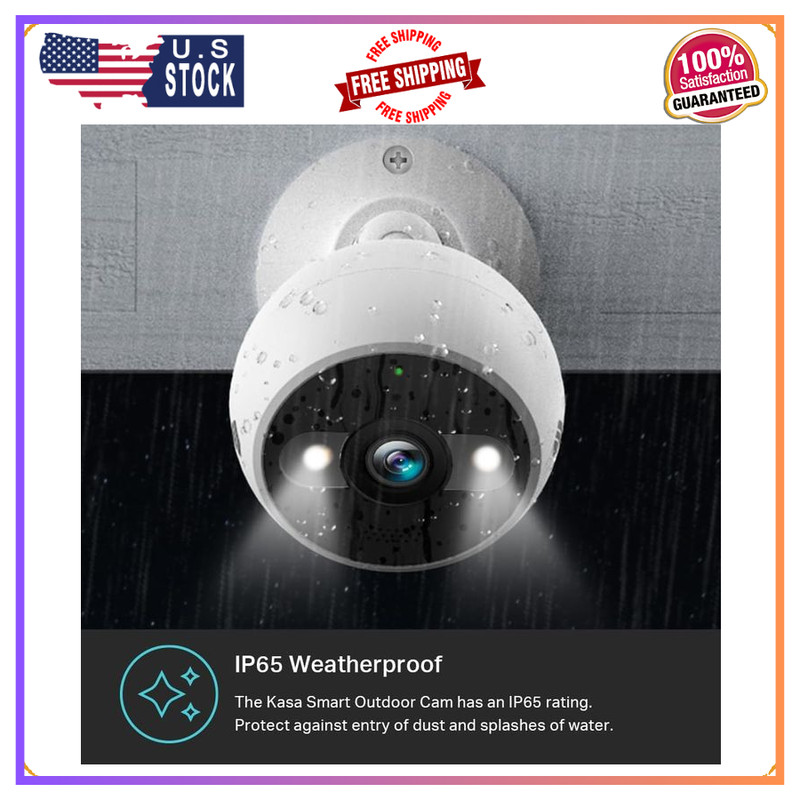 Kasa Smart 2K QHD Outdoor Security Camera Wired, IP65, Night Vision gallery