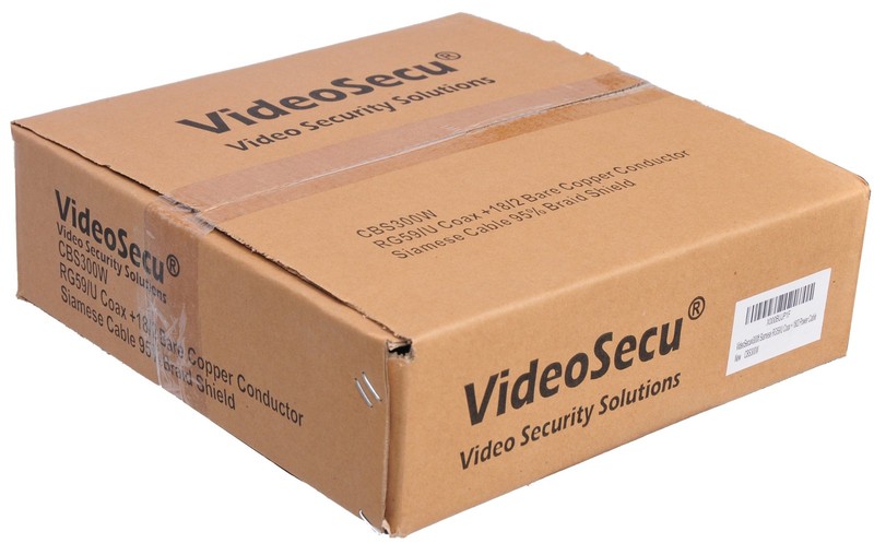 VideoSecu RG59 /U Siamese CCTV Combo Coaxial Cable 500 feet, White gallery