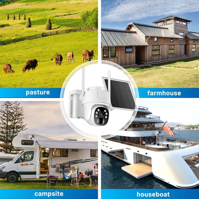 Camara Solar Cuatro G Với Tarjeta Sim Integrada Y Vision En Vivo De Lujo gallery