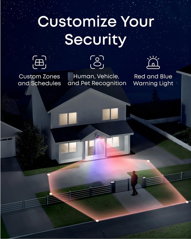 eufy PoE NVR Security Camera System S4, 2 Bullet-PTZ Cams, 2 Bullet Cams, 360° gallery
