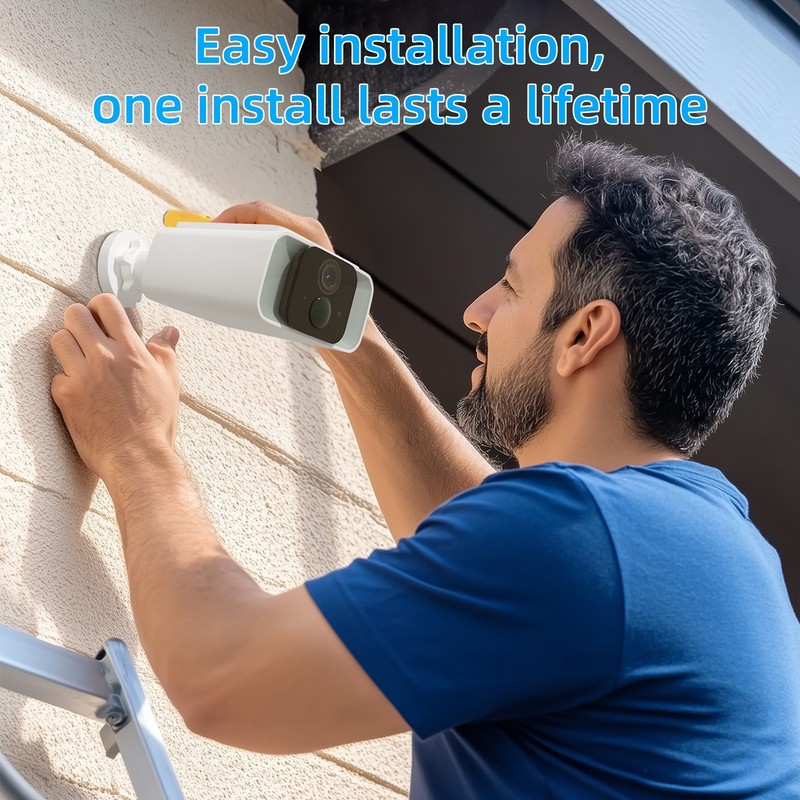 Security Cameras Wireless Outdoor 2-Way Talk & Spotlight, Continuous Power 4Pack gallery