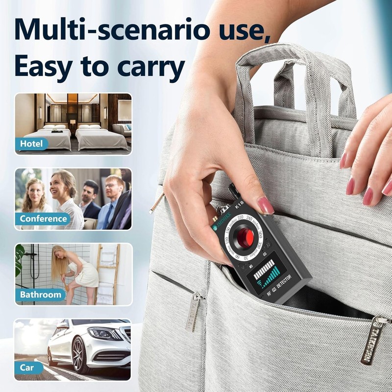 K18+ Hidden Camera Detector, Spy Camera Finder, Bug Detector, Magnetic Field De gallery