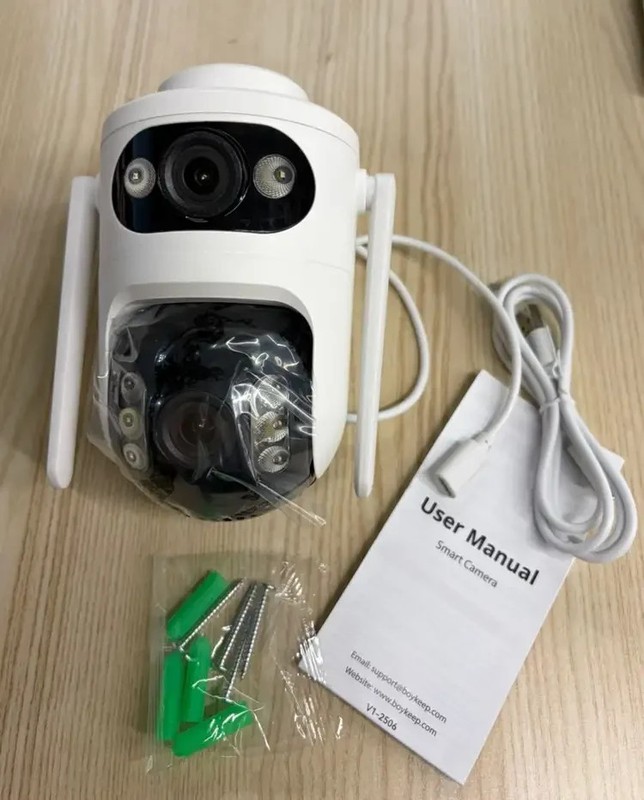 boykeep Outdoor Security Camera 5G Wireless WiFi Dual Lens Smart home PTZ 4PCS gallery